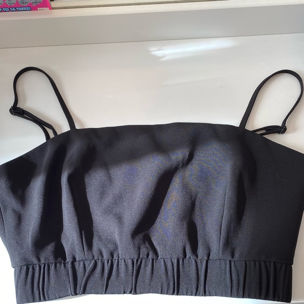 4th & Reckless black crop top. Size small